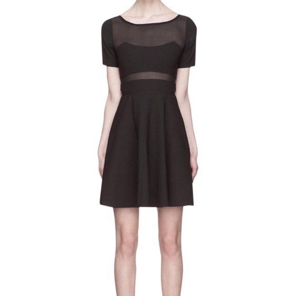 Elizabeth and James Selena Black Mesh Dress - Picture 3 of 8